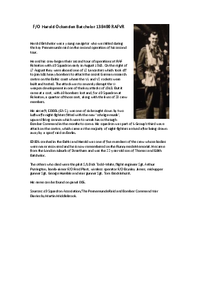 A preview of a PDF biography for Batchelor, Harold Ockenden